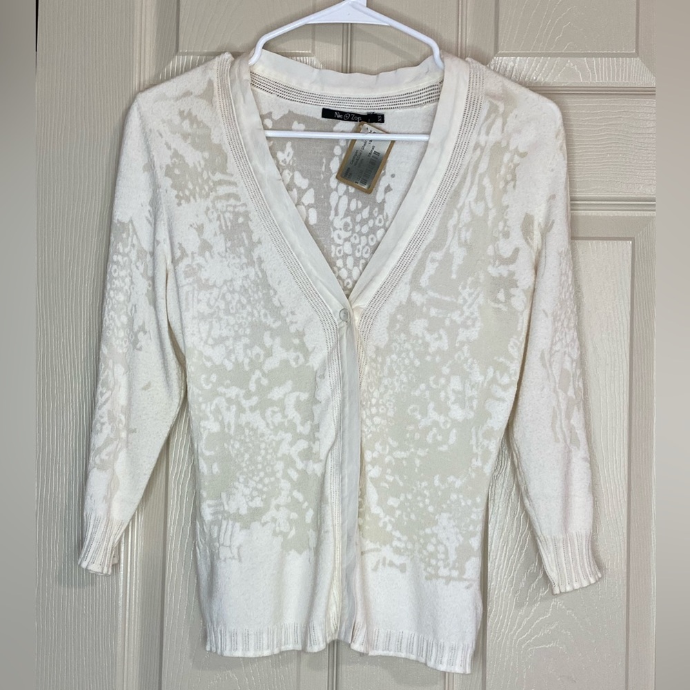 Burnout Cardigan Lightweight Office Sz Extra Small